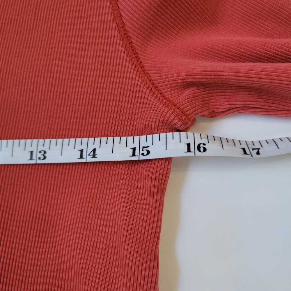 Lauren Ralph Lauren‎ Coral Long Sleeve Top with Button Details - Picture 8 of 14